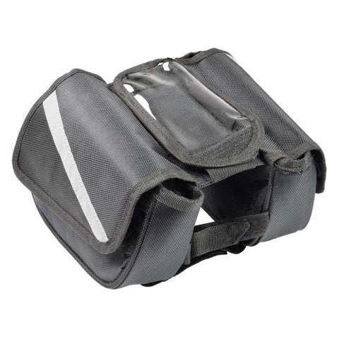Dunlop - Torba / sakwa rowerowa na ramę (Czarny) Dunlop - Torba / sakwa rowerowa na ramę (Czarny)