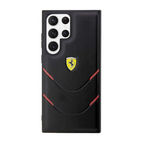 Ferrari Hot Stamp Lines - Etui Samsung Galaxy S23 Ultra (czarny) Ferrari Hot Stamp Lines - Etui Samsung Galaxy S23 Ultra (czarny)