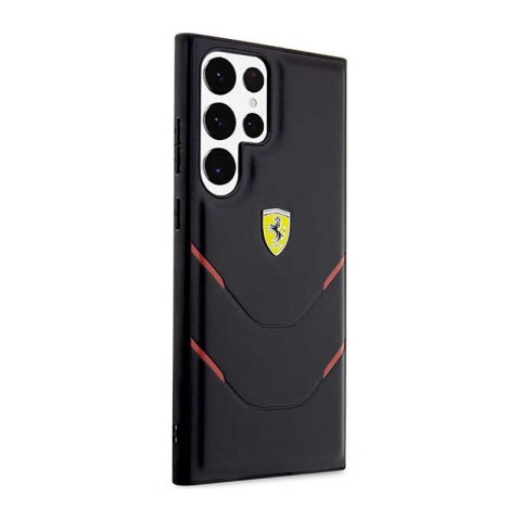 Ferrari Hot Stamp Lines - Etui Samsung Galaxy S23 Ultra (czarny) Ferrari Hot Stamp Lines - Etui Samsung Galaxy S23 Ultra (czarny)