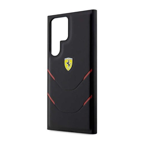 Ferrari Hot Stamp Lines - Etui Samsung Galaxy S23 Ultra (czarny) Ferrari Hot Stamp Lines - Etui Samsung Galaxy S23 Ultra (czarny)