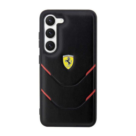 Ferrari Hot Stamp Lines - Etui Samsung Galaxy S23+ (czarny) Ferrari Hot Stamp Lines - Etui Samsung Galaxy S23+ (czarny)