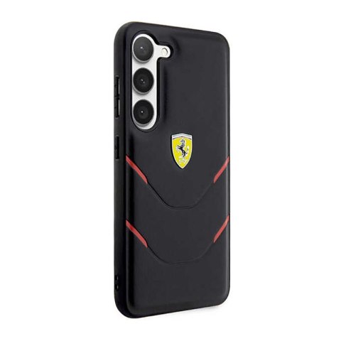 Ferrari Hot Stamp Lines - Etui Samsung Galaxy S23+ (czarny) Ferrari Hot Stamp Lines - Etui Samsung Galaxy S23+ (czarny)