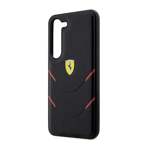 Ferrari Hot Stamp Lines - Etui Samsung Galaxy S23+ (czarny) Ferrari Hot Stamp Lines - Etui Samsung Galaxy S23+ (czarny)