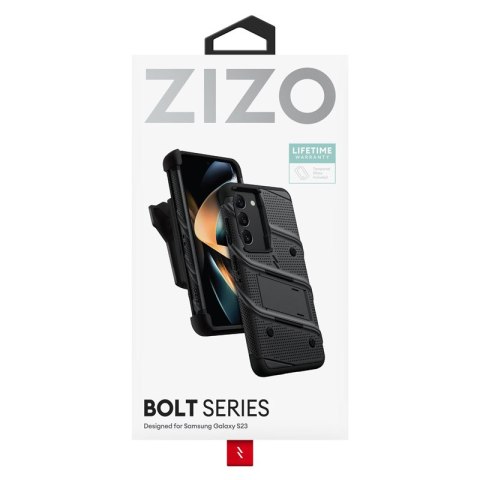 ZIZO BOLT Series - Pancerne etui Samsung Galaxy S23 ze szkłem 9H na ekran + uchwyt z podstawką (czarny) ZIZO BOLT Series - Pancerne etui Samsung Galaxy S23 ze szkłem 9H na ekran + uchwyt z podstawką (czarny)