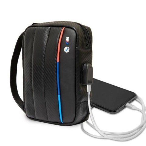 BMW Carbon Tricolor - Torba / Organizer z zewnętrznym portem USB (czarny) BMW Carbon Tricolor - Torba / Organizer z zewnętrznym portem USB (czarny)