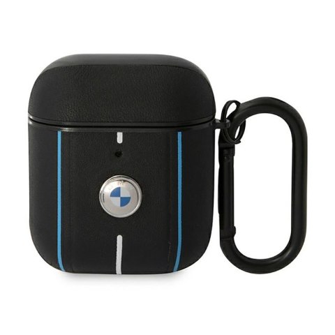 BMW Leather Color Lines - Etui AirPods 1/2 gen (czarny) BMW Leather Color Lines - Etui AirPods 1/2 gen (czarny)
