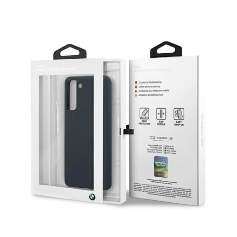 BMW Silicone Signature Logo - Etui Samsung Galaxy S21+ (granatowy) BMW Silicone Signature Logo - Etui Samsung Galaxy S21+ (granatowy)