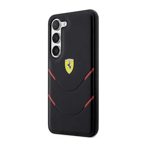 Ferrari Hot Stamp Lines - Etui Samsung Galaxy S23 (czarny) Ferrari Hot Stamp Lines - Etui Samsung Galaxy S23 (czarny)