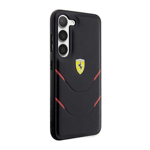Ferrari Hot Stamp Lines - Etui Samsung Galaxy S23 (czarny) Ferrari Hot Stamp Lines - Etui Samsung Galaxy S23 (czarny)