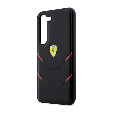 Ferrari Hot Stamp Lines - Etui Samsung Galaxy S23 (czarny) Ferrari Hot Stamp Lines - Etui Samsung Galaxy S23 (czarny)