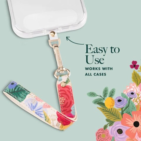 Rifle Paper Phone Wristlet - Uniwersalna smyczka do telefonu (Garden Party Blush) Rifle Paper Phone Wristlet - Uniwersalna smyczka do telefonu (Garden Party Blush)