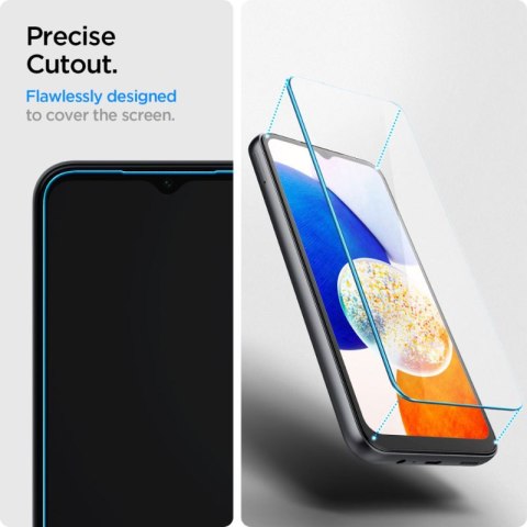 Spigen Glas.TR Slim 2-Pack - Szkło hartowane do Samsung Galaxy A14 5G (2 sztuki) Spigen Glas.TR Slim 2-Pack - Szkło hartowane do Samsung Galaxy A14 5G (2 sztuki)