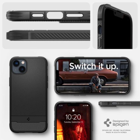 Spigen Rugged Armor Mag MagSafe - Etui do iPhone 15 Plus / iPhone 14 Plus (Czarny) Spigen Rugged Armor Mag MagSafe - Etui do iPhone 15 Plus / iPhone 14 Plus (Czarny)