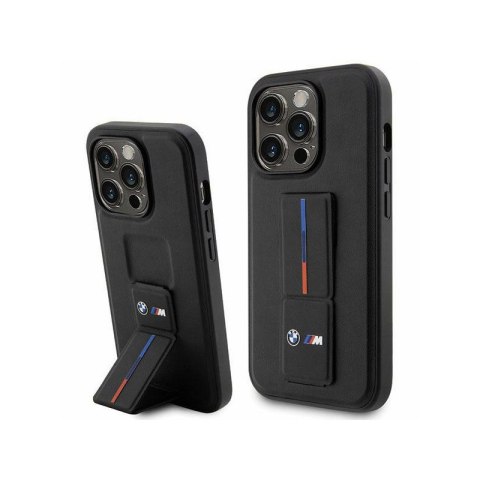 BMW Grip Stand Hot Stamp - Etui iPhone 14 Pro Max (czarny) BMW Grip Stand Hot Stamp - Etui iPhone 14 Pro Max (czarny)