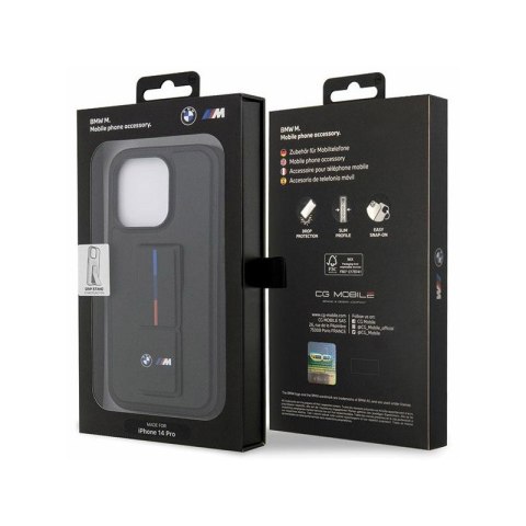 BMW Grip Stand Hot Stamp - Etui iPhone 14 Pro (czarny) BMW Grip Stand Hot Stamp - Etui iPhone 14 Pro (czarny)