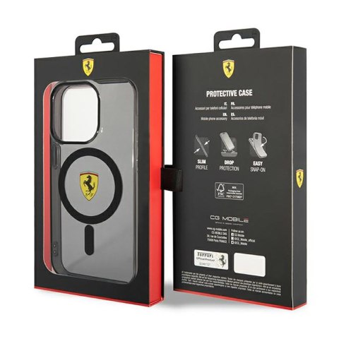 Ferrari Translucent MagSafe - Etui iPhone 14 Pro (Czarny) Ferrari Translucent MagSafe - Etui iPhone 14 Pro (Czarny)