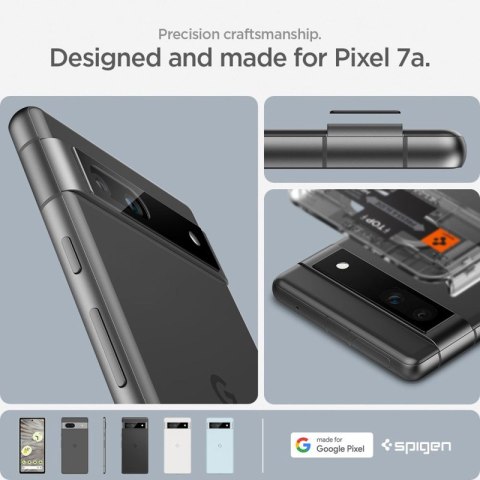 Spigen Optik.TR EZ Fit Camera Lens Protector 2-Pack - Szkło ochronne na obiektyw do Google Pixel 7A (2 szt) (Czarny) Spigen Optik.TR EZ Fit Camera Lens Protector 2-Pack - Szkło ochronne na obiektyw do Google Pixel 7A (2 szt) (Czarny)