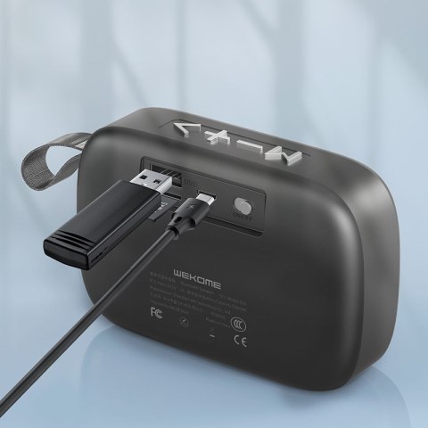 WEKOME D20 - Przenośny bezprzewodowy głośnik Bluetooth V5.0 (Czarny) WEKOME D20 - Przenośny bezprzewodowy głośnik Bluetooth V5.0 (Czarny)