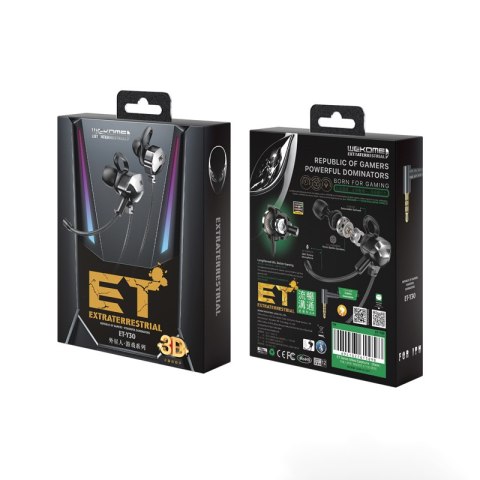 WEKOME ET-Y30 ET Series - Słuchawki przewodowe dla graczy jack 3.5mm (Czarny) WEKOME ET-Y30 ET Series - Słuchawki przewodowe dla graczy jack 3.5mm (Czarny)