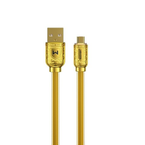 WEKOME WDC-161 Sakin Series - Kabel połączeniowy USB-A do Micro USB Fast Charging 6A 1 m (Złoty) WEKOME WDC-161 Sakin Series - Kabel połączeniowy USB-A do Micro USB Fast Charging 6A 1 m (Złoty)