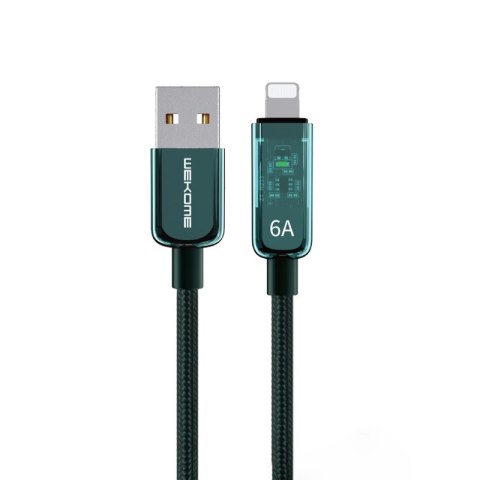WEKOME WDC-180 Vanguard Series - Kabel połączeniowy USB-A do Lightning Fast Charging 1 m (Zielony) WEKOME WDC-180 Vanguard Series - Kabel połączeniowy USB-A do Lightning Fast Charging 1 m (Zielony)