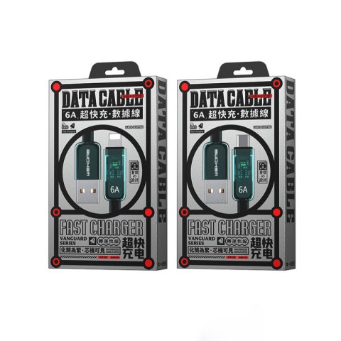 WEKOME WDC-180 Vanguard Series - Kabel połączeniowy USB-A do Lightning Fast Charging 1 m (Zielony) WEKOME WDC-180 Vanguard Series - Kabel połączeniowy USB-A do Lightning Fast Charging 1 m (Zielony)