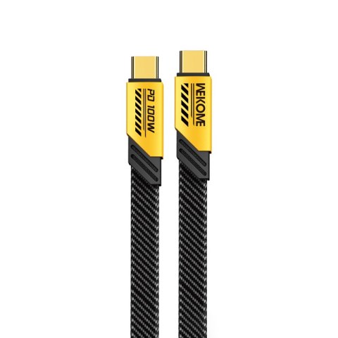 WEKOME WDC-192 Mecha Series - Kabel połączeniowy USB-C do USB-C 100W Fast Charging 1.2 m (Żółty) WEKOME WDC-192 Mecha Series - Kabel połączeniowy USB-C do USB-C 100W Fast Charging 1.2 m (Żółty)