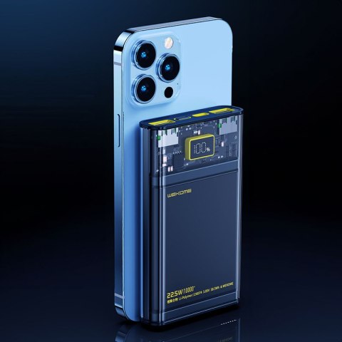 WEKOME WP-321 Vanguard Series - Power bank 20000 mAh Super Charging PD 20W + QC 22.5W (Czarny / Przezroczysty) WEKOME WP-321 Vanguard Series - Power bank 20000 mAh Super Charging PD 20W + QC 22.5W (Czarny / Przezroczysty)