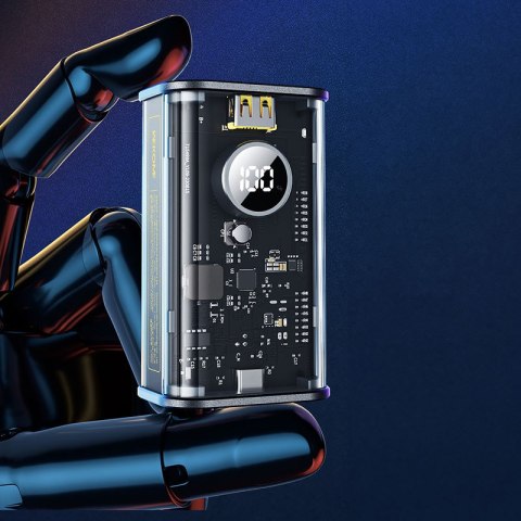 WEKOME WP-345 Vanguard Series - Power bank 10000 mAh Fast Charging z wbudowanym kablem USB-C & Lightning PD 20W + QC 22.5W (Czar WEKOME WP-345 Vanguard Series - Power bank 10000 mAh Fast Charging z wbudowanym kablem USB-C & Lightning PD 20W + QC 22.5W (Czar