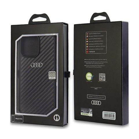 Audi Carbon Fiber - Etui iPhone 14 Pro (Czarny) Audi Carbon Fiber - Etui iPhone 14 Pro (Czarny)