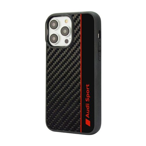 Audi Carbon Fiber Stripe - Etui iPhone 14 Pro (Czarny) Audi Carbon Fiber Stripe - Etui iPhone 14 Pro (Czarny)
