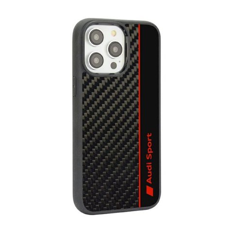 Audi Carbon Fiber Stripe - Etui iPhone 14 Pro (Czarny) Audi Carbon Fiber Stripe - Etui iPhone 14 Pro (Czarny)