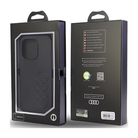 Audi Synthetic Leather - Etui iPhone 14 Pro (Czarny) Audi Synthetic Leather - Etui iPhone 14 Pro (Czarny)