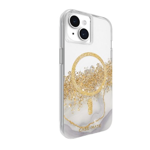 Case-Mate Karat MagSafe - Etui iPhone 15 / iPhone 14 / iPhone 13 zdobione złotem (Marble) Case-Mate Karat MagSafe - Etui iPhone 15 / iPhone 14 / iPhone 13 zdobione złotem (Marble)