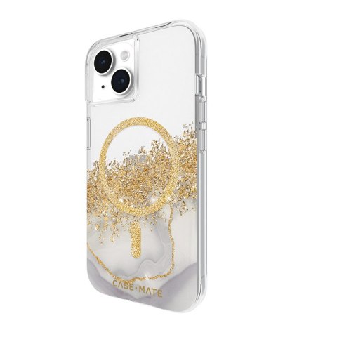 Case-Mate Karat MagSafe - Etui iPhone 15 / iPhone 14 / iPhone 13 zdobione złotem (Marble) Case-Mate Karat MagSafe - Etui iPhone 15 / iPhone 14 / iPhone 13 zdobione złotem (Marble)