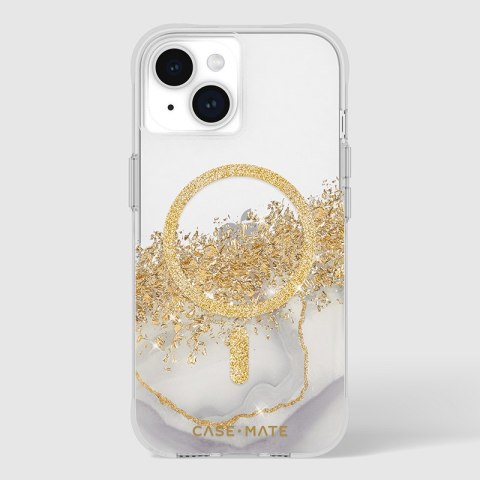 Case-Mate Karat MagSafe - Etui iPhone 15 / iPhone 14 / iPhone 13 zdobione złotem (Marble) Case-Mate Karat MagSafe - Etui iPhone 15 / iPhone 14 / iPhone 13 zdobione złotem (Marble)