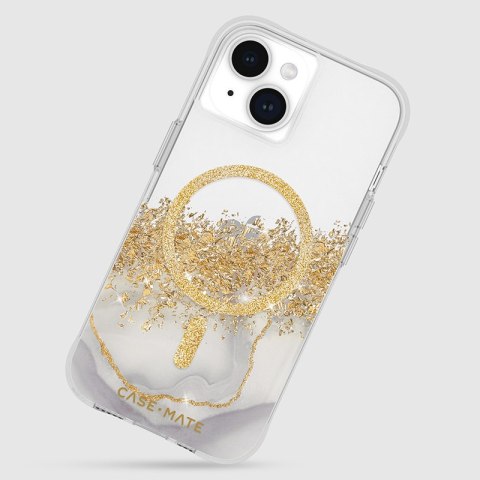 Case-Mate Karat MagSafe - Etui iPhone 15 / iPhone 14 / iPhone 13 zdobione złotem (Marble) Case-Mate Karat MagSafe - Etui iPhone 15 / iPhone 14 / iPhone 13 zdobione złotem (Marble)