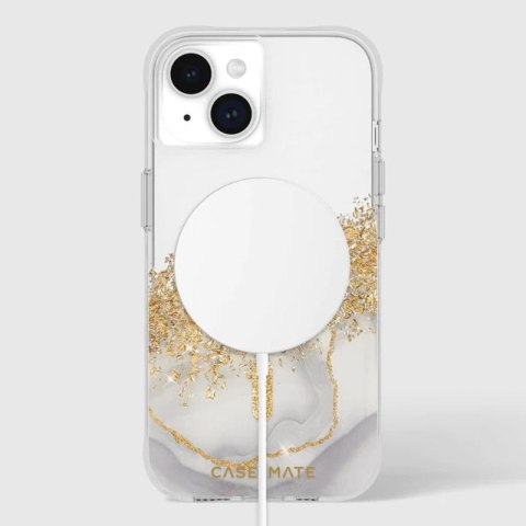 Case-Mate Karat MagSafe - Etui iPhone 15 / iPhone 14 / iPhone 13 zdobione złotem (Marble) Case-Mate Karat MagSafe - Etui iPhone 15 / iPhone 14 / iPhone 13 zdobione złotem (Marble)