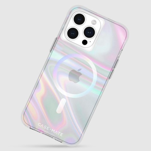 Case-Mate Soap Bubble MagSafe - Etui iPhone 15 Pro Max (Iridescent) Case-Mate Soap Bubble MagSafe - Etui iPhone 15 Pro Max (Iridescent)