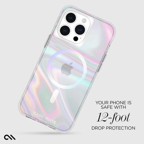 Case-Mate Soap Bubble MagSafe - Etui iPhone 15 Pro Max (Iridescent) Case-Mate Soap Bubble MagSafe - Etui iPhone 15 Pro Max (Iridescent)