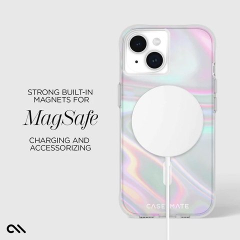 Case-Mate Soap Bubble MagSafe - Etui iPhone 15 / iPhone 14 / iPhone 13 (Iridescent) Case-Mate Soap Bubble MagSafe - Etui iPhone 15 / iPhone 14 / iPhone 13 (Iridescent)
