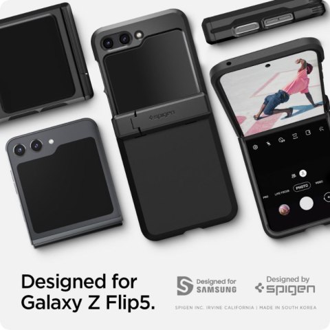 Spigen Tough Armor Pro - Etui do Samsung Galaxy Z Flip 5 (Czarny) Spigen Tough Armor Pro - Etui do Samsung Galaxy Z Flip 5 (Czarny)