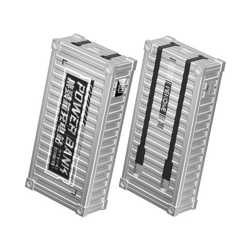 WEKOME WP-341 Container Series - Power bank 20000 mAh Super Charging z wbudowanym kablem USB-C & Lightning PD 20W + QC 22.5W (Sr WEKOME WP-341 Container Series - Power bank 20000 mAh Super Charging z wbudowanym kablem USB-C & Lightning PD 20W + QC 22.5W (Sr