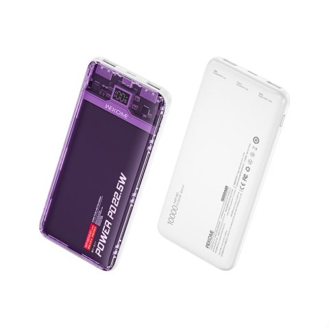 WEKOME WP-353 Vanguard Series - Power bank 10000 mAh PD 20W + QC 22.5W (Fioletowy / Przezroczysty) WEKOME WP-353 Vanguard Series - Power bank 10000 mAh PD 20W + QC 22.5W (Fioletowy / Przezroczysty)