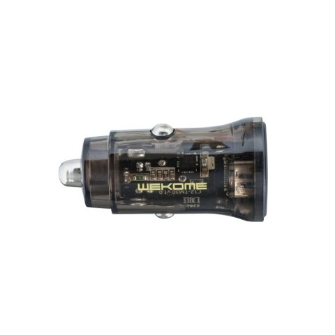 WEKOME WP-C40 Vanguard Series - Ładowarka samochodowa 2 x USB-A Fast Charging 15W (Czarny / Przezroczysty) WEKOME WP-C40 Vanguard Series - Ładowarka samochodowa 2 x USB-A Fast Charging 15W (Czarny / Przezroczysty)
