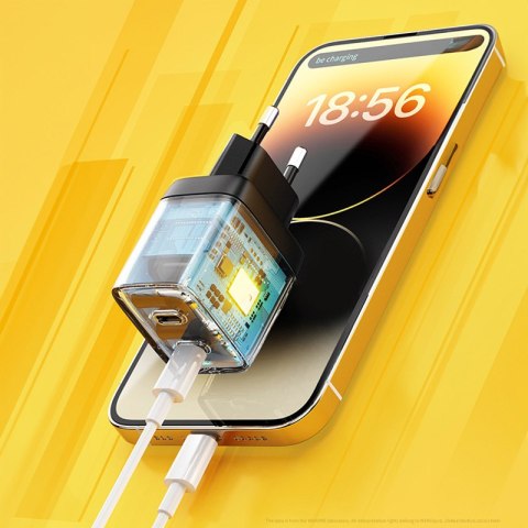 WEKOME WP-U128 - Ładowarka sieciowa 2x USB-C Super Fast Charger GaN 40W (Żółty) WEKOME WP-U128 - Ładowarka sieciowa 2x USB-C Super Fast Charger GaN 40W (Żółty)