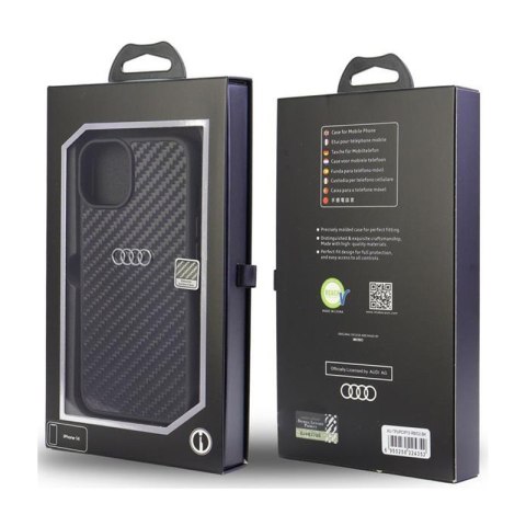 Audi Carbon Fiber - Etui iPhone 12 / iPhone 12 Pro (Czarny) Audi Carbon Fiber - Etui iPhone 12 / iPhone 12 Pro (Czarny)