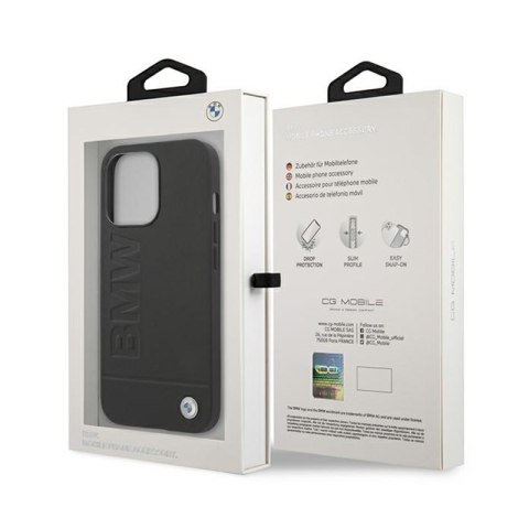 BMW Signature Logo Imprint - Etui iPhone 13 Pro Max (Czarny) BMW Signature Logo Imprint - Etui iPhone 13 Pro Max (Czarny)