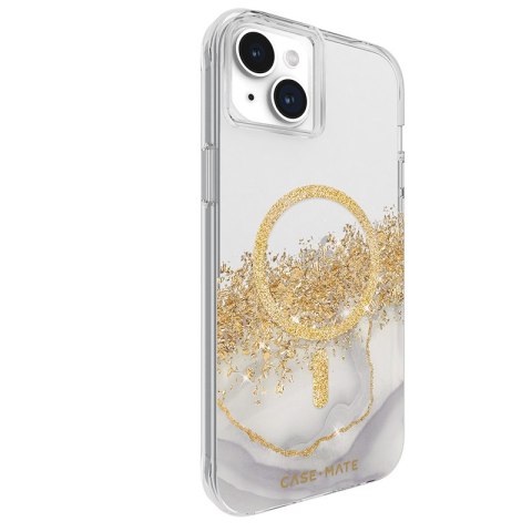 Case-Mate Karat MagSafe - Etui iPhone 15 Plus zdobione złotem (Marble) Case-Mate Karat MagSafe - Etui iPhone 15 Plus zdobione złotem (Marble)