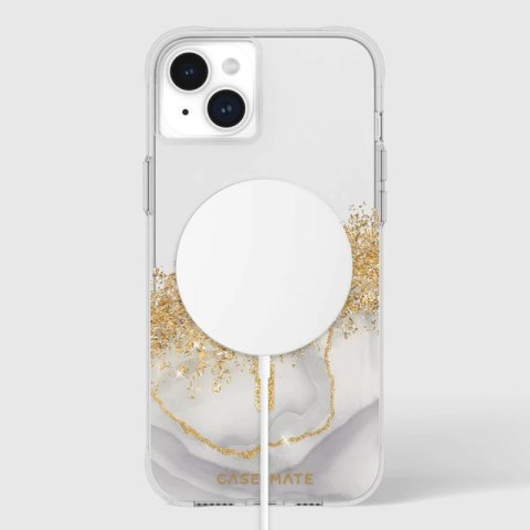 Case-Mate Karat MagSafe - Etui iPhone 15 Plus zdobione złotem (Marble) Case-Mate Karat MagSafe - Etui iPhone 15 Plus zdobione złotem (Marble)